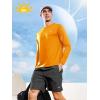 imageNORTHYARD Mens UPF 50 Sun Protection Shirts Long Sleeve Quick Dry Lightweight Shirt Fishing Hiking Rash Guard UV SPFOrange