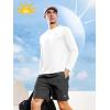 imageNORTHYARD Mens UPF 50 Sun Protection Shirts Long Sleeve Quick Dry Lightweight Shirt Fishing Hiking Rash Guard UV SPFWhite