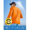 imageNORTHYARD Mens UPF 50 Sun Protection Shirts Long Sleeve Swim Beach Rash Guard UV SPF Fishing TShirt Quick Dry LightweightOrange