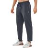 imageNORTHYARD Mens Athletic Track Pants Sweatpants with Zipper Pockets Workout Gym Jogger Pants Open BottomDarkgrey