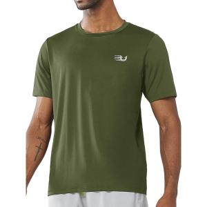 imageNORTHYAD Mens Athletic Shirts Workout Running Short Sleeve TShirt Quick Dry Lightweight Gym Tee TopsArmygreen