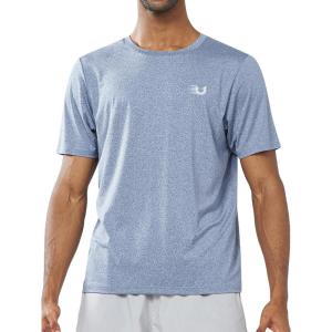 imageNORTHYAD Mens Athletic Shirts Workout Running Short Sleeve TShirt Quick Dry Lightweight Gym Tee TopsBlueheather