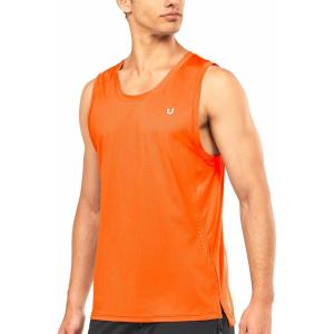 imageNORTHYARD Mens Athletic Tank Tops Quick Dry Running Shirts Muscle Sleeveless Sports Workout Training TeeeOrange