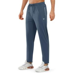 imageNORTHYARD Mens Athletic Track Pants Sweatpants with Zipper Pockets Workout Gym Jogger Pants Open BottomCoolgrey