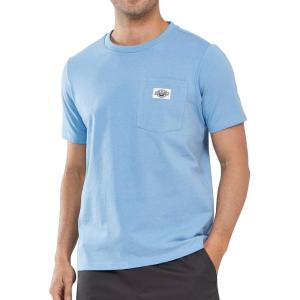 imageNORTHYARD Mens Cotton Shirts Heavyweight Short Sleeve Casual TShirts with Chest Pocket Work WearBluestone