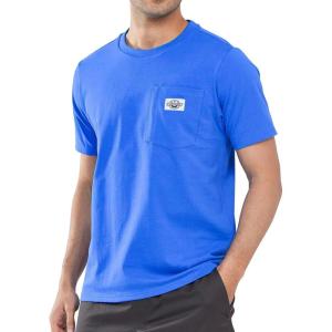 imageNORTHYARD Mens Cotton Shirts Heavyweight Short Sleeve Casual TShirts with Chest Pocket Work WearRoyalblue