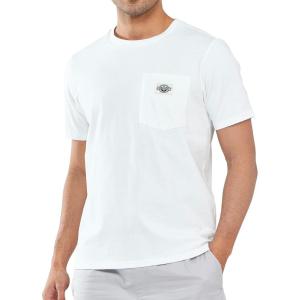 imageNORTHYARD Mens Cotton Shirts Heavyweight Short Sleeve Casual TShirts with Chest Pocket Work WearWhite