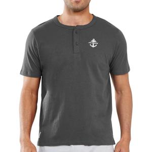 imageNORTHYARD Mens Henley Shirts Casual Short Sleeve Heavy Cotton TShirts Solid Basic Summer Tee TopsDarkgrey