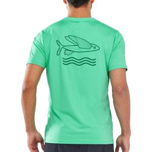 imageNORTHYARD Mens Rash Guard Shirt UPF 50 UV Sun Protection Short Sleeve Athletic TShirts for Men Quick Dry Fishing Beach SwimMintgreen