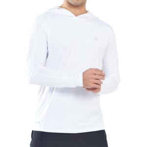 imageNORTHYARD Mens Sun Protection Hoodie Shirts Long Sleeve UPF 50 Rash Guard Swim Fishing Lightweight SPF UV Shirt with HoodWhite