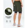 imageNORTHYARD Mens 2 in 1 Workout Shorts 5quot Running Athletic Quick Dry Shorts Gym Sports Basketball Tennis with Phone PocketsArmygreen
