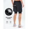 imageNORTHYARD Mens 2 in 1 Workout Shorts 5quot Running Athletic Quick Dry Shorts Gym Sports Basketball Tennis with Phone PocketsBlack