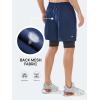imageNORTHYARD Mens 2 in 1 Workout Shorts 5quot Running Athletic Quick Dry Shorts Gym Sports Basketball Tennis with Phone PocketsNavy