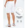 imageNORTHYARD Mens 2 in 1 Workout Shorts 5quot Running Athletic Quick Dry Shorts Gym Sports Basketball Tennis with Phone PocketsWhite