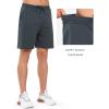 imageNORTHYARD Mens 7quot Gym Shorts Knit Athletic Tennis Shorts for Men with Zipper Pockets for Workout Athletic TrainingDarkgrey