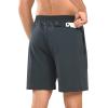 imageNORTHYARD Mens 7quot Gym Shorts Knit Athletic Tennis Shorts for Men with Zipper Pockets for Workout Athletic TrainingDarkgrey