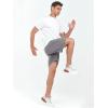 imageNORTHYARD Mens 7quot Gym Shorts Knit Athletic Tennis Shorts for Men with Zipper Pockets for Workout Athletic TrainingStone