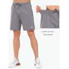 imageNORTHYARD Mens 7quot Gym Shorts Knit Athletic Tennis Shorts for Men with Zipper Pockets for Workout Athletic TrainingStone