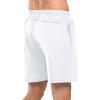 imageNORTHYARD Mens 7quot Gym Shorts Knit Athletic Tennis Shorts for Men with Zipper Pockets for Workout Athletic TrainingWhite