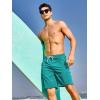 imageNORTHYARD Mens 9quot Board Shorts with 4 Pockets Swim Trunks Swimwear for Men Bathing Suit  No Mesh LinerBlue Green