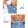 imageNORTHYARD Mens 9quot Board Shorts with 4 Pockets Swim Trunks Swimwear for Men Bathing Suit  No Mesh LinerBlue Whitelines