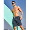 imageNORTHYARD Mens 9quot Board Shorts with 4 Pockets Swim Trunks Swimwear for Men Bathing Suit  No Mesh LinerCool Grey