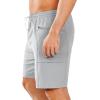 imageNORTHYARD Mens 9quot Board Shorts with 4 Pockets Swim Trunks Swimwear for Men Bathing Suit  No Mesh LinerLightgrey