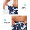 imageNORTHYARD Mens 9quot Board Shorts with 4 Pockets Swim Trunks Swimwear for Men Bathing Suit  No Mesh LinerNavy Palmtree