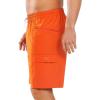 imageNORTHYARD Mens 9quot Board Shorts with 4 Pockets Swim Trunks Swimwear for Men Bathing Suit  No Mesh LinerOrange