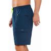 imageNORTHYARD Mens 9quot Board Shorts with 4 Pockets Swim Trunks Swimwear for Men Bathing Suit  No Mesh LinerSeablue