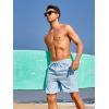 imageNORTHYARD Mens 9quot Board Shorts with 4 Pockets Swim Trunks Swimwear for Men Bathing Suit  No Mesh LinerSkyblue