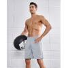 imageNORTHYARD Mens Athletic Tennis Shorts 7 Basketball Running Short with Zipper Pockets Quick Dry Lightweight Workout GymLightgrey