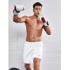 imageNORTHYARD Mens Athletic Tennis Shorts 7 Basketball Running Short with Zipper Pockets Quick Dry Lightweight Workout GymWhite
