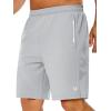 imageNORTHYARD Mens Running Athletic Shorts 5quot 7quot 9quot Workout Gym Short Tennis Quick Dry Active Sport Hiking BasketballLightgrey