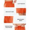 imageNORTHYARD Mens Running Athletic Shorts 5quot 7quot 9quot Workout Gym Short Tennis Quick Dry Active Sport Hiking BasketballOrange