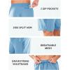 imageNORTHYARD Mens Running Athletic Shorts 5quot 7quot 9quot Workout Gym Short Tennis Quick Dry Active Sport Hiking BasketballSkyblue