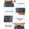 imageNORTHYARD Mens Running Athletic Shorts 5quot 7quot 9quot Workout Gym Short Tennis Quick Dry Active Sport Hiking BasketballSmokegrey