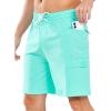 imageNORTHYARD Mens 9quot Board Shorts with 4 Pockets Swim Trunks Swimwear for Men Bathing Suit  No Mesh LinerLakeblue