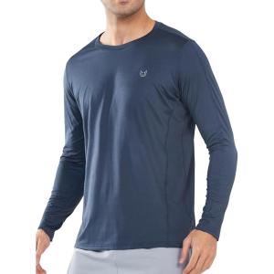 imageNORTHYARD Mens Sun Protection Shirts Long Sleeve UPF 50 Rash Guard Swim Shirt Athletic Running UV Fishing Hiking SPFCoolgrey