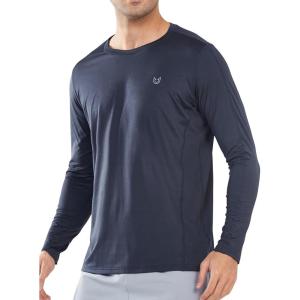imageNORTHYARD Mens Sun Protection Shirts Long Sleeve UPF 50 Rash Guard Swim Shirt Athletic Running UV Fishing Hiking SPFDarkgrey