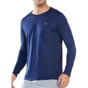 imageNORTHYARD Mens Sun Protection Shirts Long Sleeve UPF 50 Rash Guard Swim Shirt Athletic Running UV Fishing Hiking SPFNavy