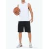 imageNORTHYARD Mens 10quot Athletic Shorts Basketball Workout Gym Lightweight Quick Dry Shorts with Mesh ampamp Zip PocketsBlack