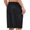 imageNORTHYARD Mens 10quot Athletic Shorts Basketball Workout Gym Lightweight Quick Dry Shorts with Mesh ampamp Zip PocketsBlack