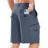 imageNORTHYARD Mens Casual Cargo Shorts 9quot Golf Athletic Classic Work Stretch Hiking Lightweight Quick Dry Outdoor Travel FishingCoolgrey