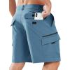 imageNORTHYARD Mens Casual Cargo Shorts 9quot Golf Athletic Classic Work Stretch Hiking Lightweight Quick Dry Outdoor Travel FishingDustyblue