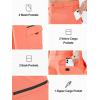 imageNORTHYARD Mens Casual Cargo Shorts 9quot Golf Athletic Classic Work Stretch Hiking Lightweight Quick Dry Outdoor Travel FishingPinkorange
