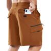 imageNORTHYARD Mens Casual Cargo Shorts 9quot Golf Athletic Classic Work Stretch Hiking Lightweight Quick Dry Outdoor Travel FishingSandalwood