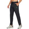 imageNORTHYARD Mens Athletic Pants Running Workout Joggers Lightweight Gym Jogging Track Casual Sweatpants with Zipper PocketsBlack