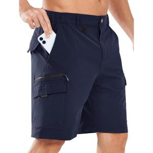 imageNORTHYARD Mens Casual Cargo Shorts 9quot Golf Athletic Classic Work Stretch Hiking Lightweight Quick Dry Outdoor Travel FishingNavy