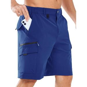 imageNORTHYARD Mens Casual Cargo Shorts 9quot Golf Athletic Classic Work Stretch Hiking Lightweight Quick Dry Outdoor Travel FishingRoyalblue